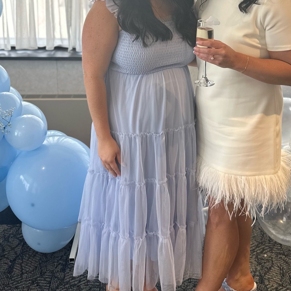 Baltic Born Light Blue Smocked Dress
